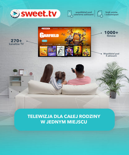 Sweet.TV box 2 + pakiet L+ Polsat na 3 miesiące
