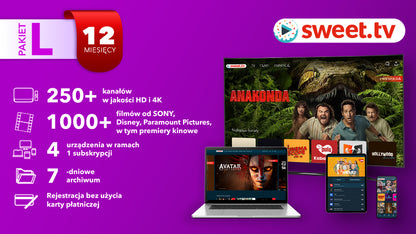 SWEET.TV L+ Polsat 12 miesięcy