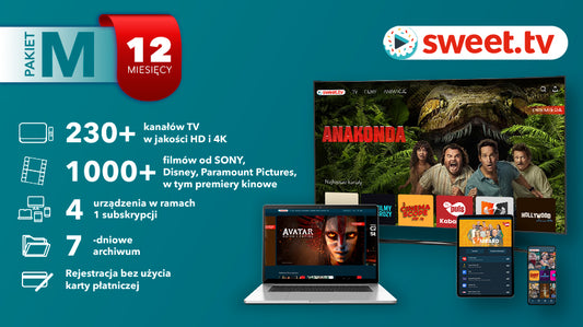 SWEET.TV M+ Polsat 12 miesięcy